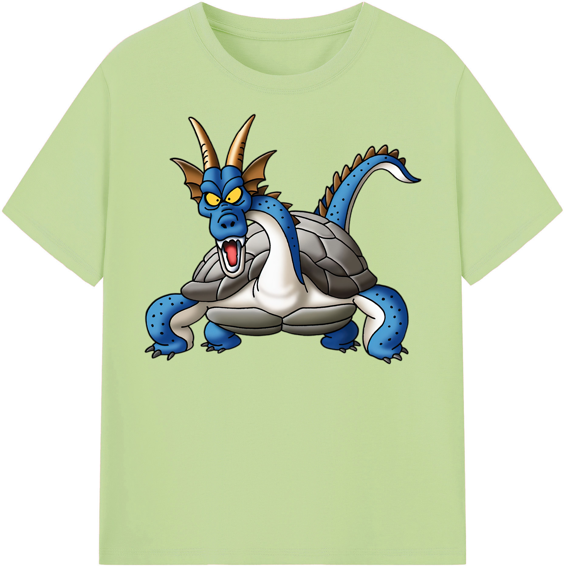（画像用） ドラゴンクエスト Doragon Kuesuto Dragon Quest 綿100％半袖Tシャツ（フロントプリント）